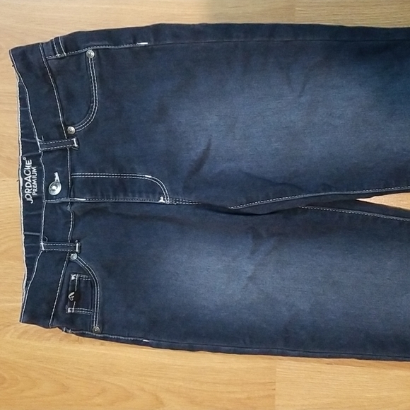 Jordache Premium dark blue jean stretch leggings (jeggings) kids size 14 EUC - Picture 3 of 8